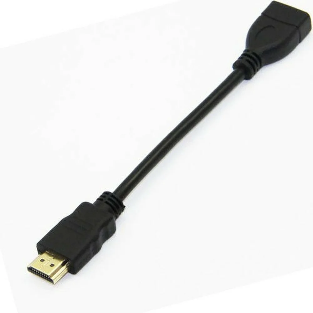 

20 см HDMI штекер-гнездо Удлинительный кабель HDMI защита УДЛИНИТЕЛЬ шнур