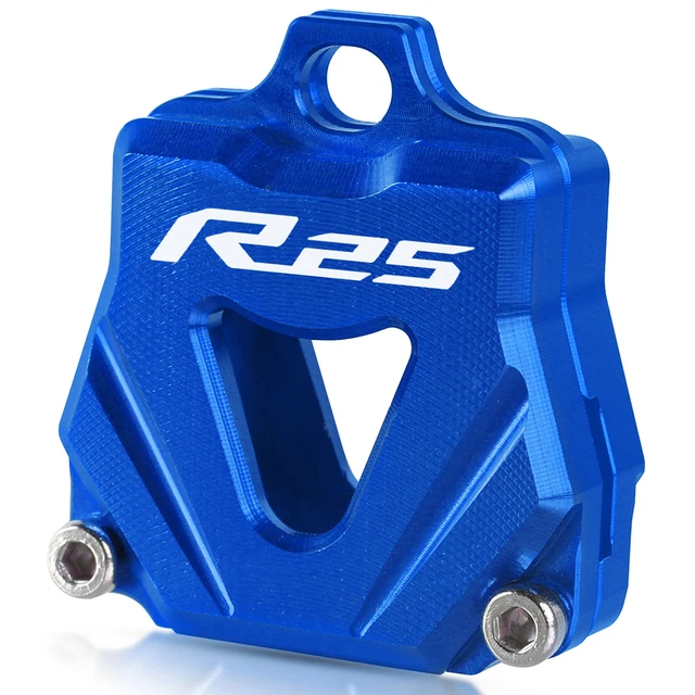 Motorcycle Accessories CNC Key Cover Cap Creative Products Keys Case Shell For Yamaha YZFR25 YZFR6 YZFR3 YZFR1 YZF R25 R6 R3 R1 Blue-R25