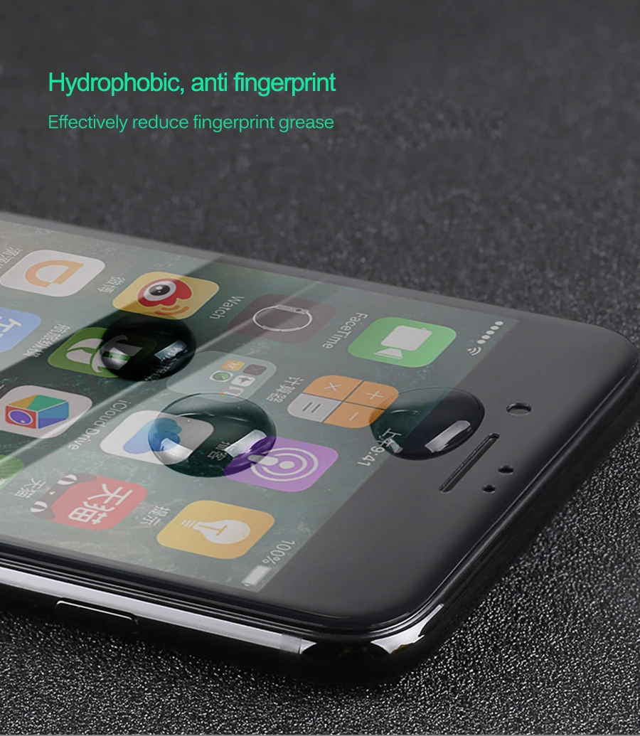 9D Покрытие Закаленное стекло для iphone 7 6 6s 8 plus стекло iphone 7 8 6 X защита экрана защитное стекло на iphone 7 plus пленка