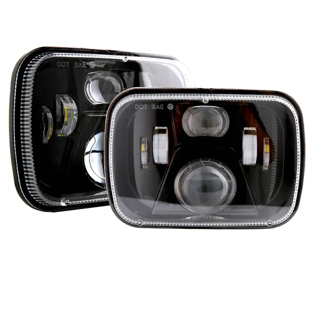 Точечные 5x7 светодиодные фары 7x6 Hi/Low Led герметичный луч для Jeep Wrangler YJ Cherokee XJ Chevy Toyota