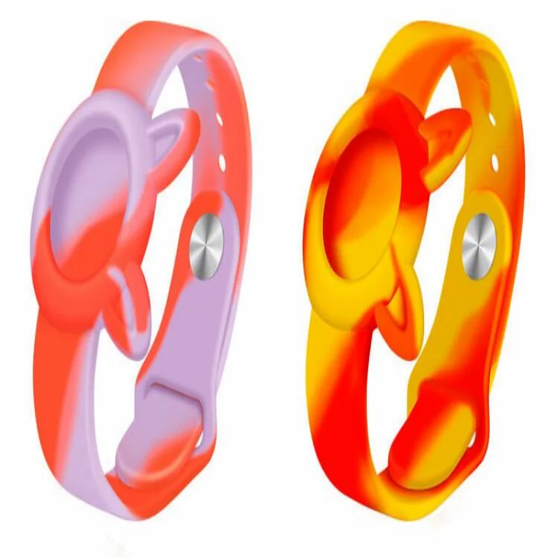 

1pcs Color Silicone Wristband Protective Case for Apple Airtag Full Protection Durable Anti-fall Cover Case