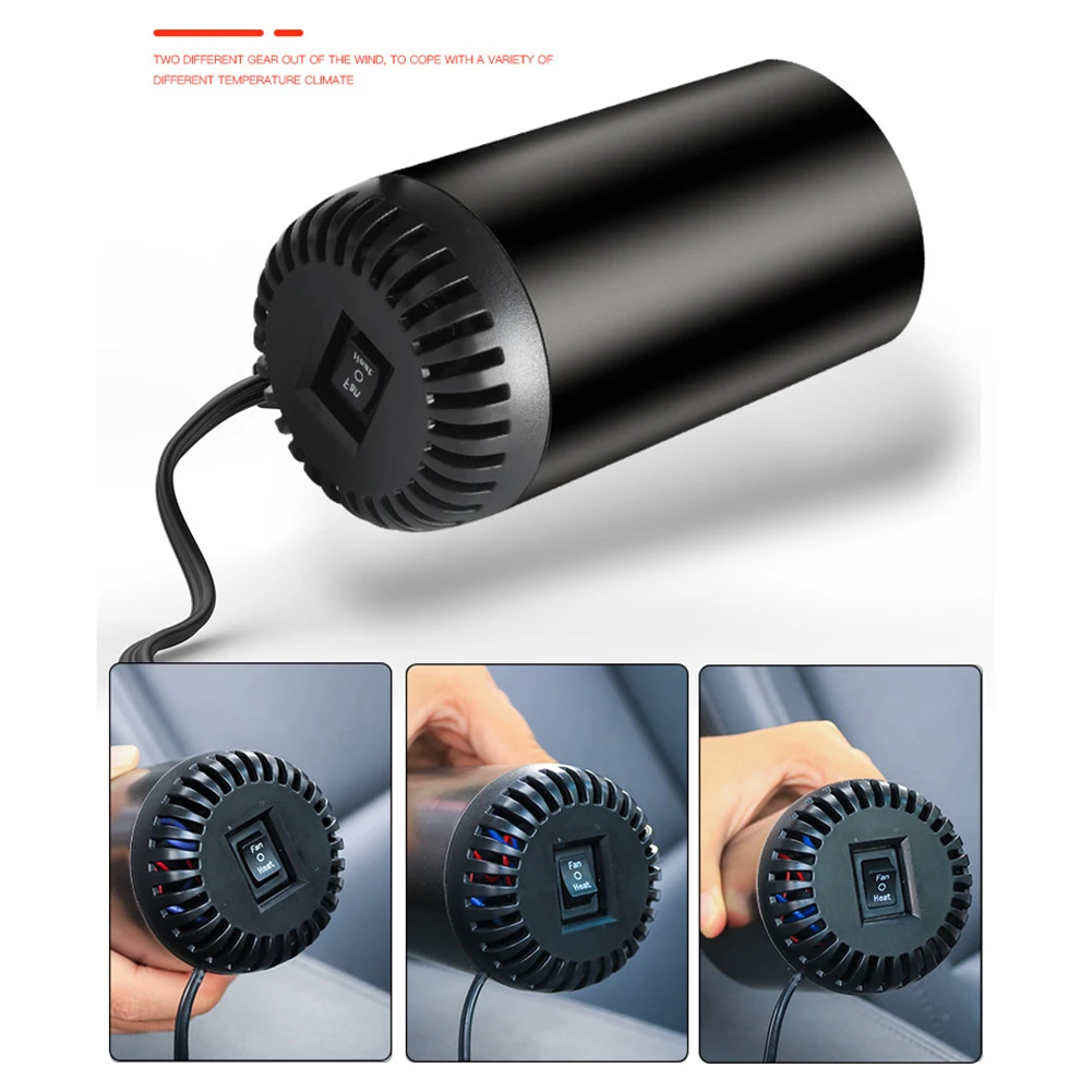 

12V Car Heater Multifunctional Portable Electric Car Defroster Heating Cooling Fan Windscreen Window Demister