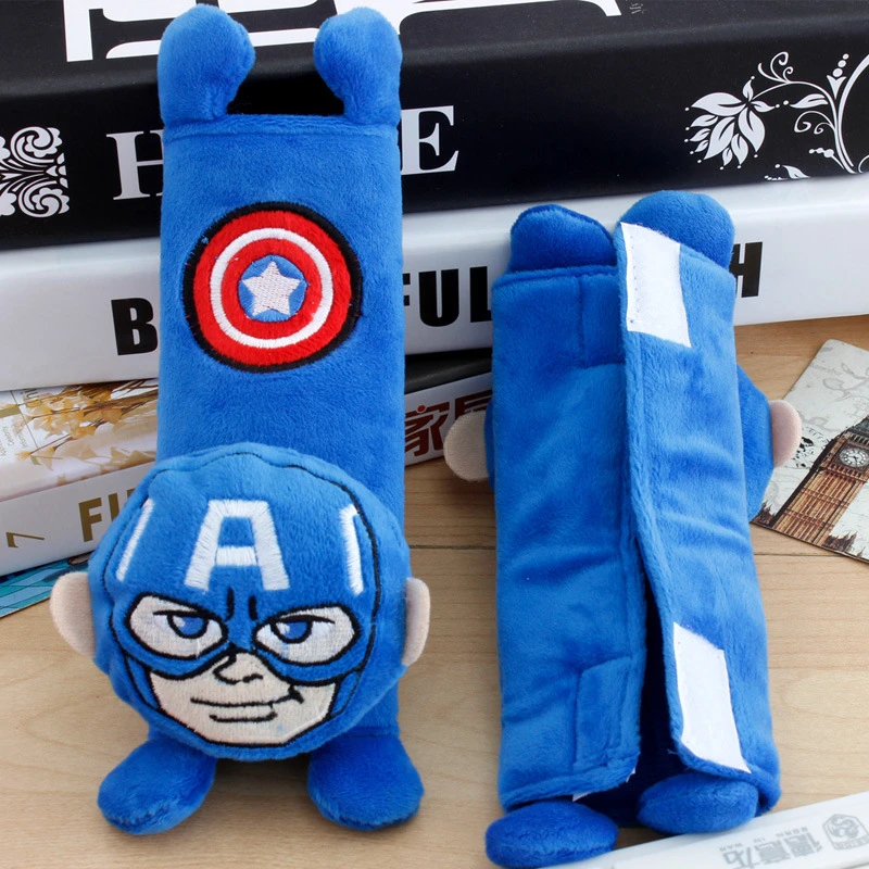 2 Pcs/Set Disney Mickey Mouse Stitch Car Seat Belt Pads Harness Safety Shoulder Strap BackPack Cushion pillow For boy girl gift 5