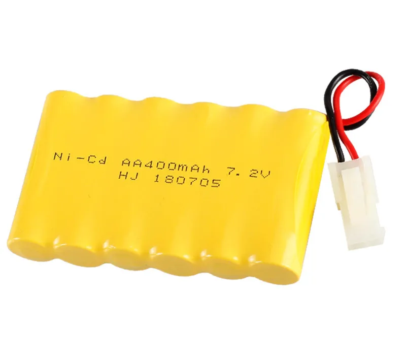 

MasterFire Original NI-CD AA 400mah 7.2V Battery Remote Control Car Rechargeable NICD 6 AA Batteries Pack with White Plug
