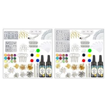 

Crystal Epoxy Resin Mold Ear Studs Earrings Pendant Casting Silicone Mould DIY Crafts Jewelry Making Tool