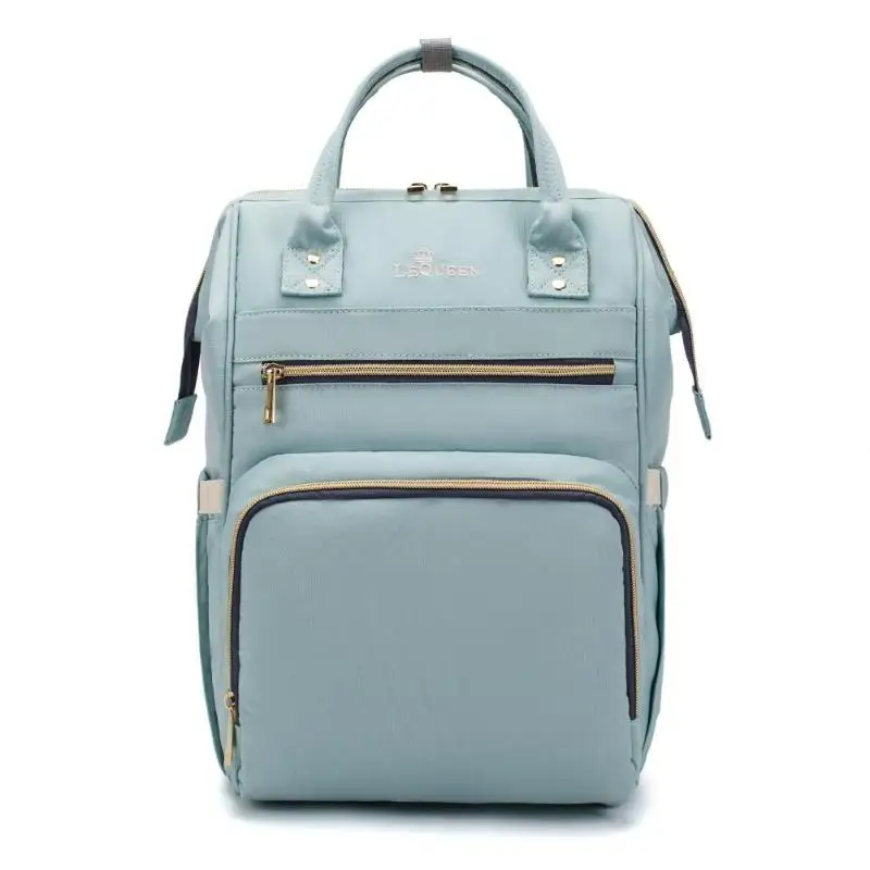 Light Blue Многофункциональный рюкзак для подгузников, большая Вместительная дорожная сумка для подгузников - Цвет: Light Blue