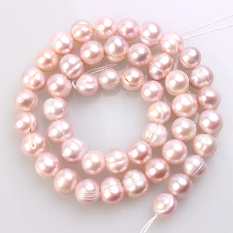 Purple pearl Винтовая нить рисовые бусины форма картофеля натуральный пресноводный жемчуг россыпью бусины для изготовления ювелирных изделий(4-10 мм - Цвет: Purple pearl