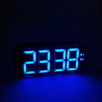 

Digital Alarm Clock LED with Dual Alarm Snooze Function Large LCD Screen Electronic Table Clock Brightness Adjustment Desk Watch