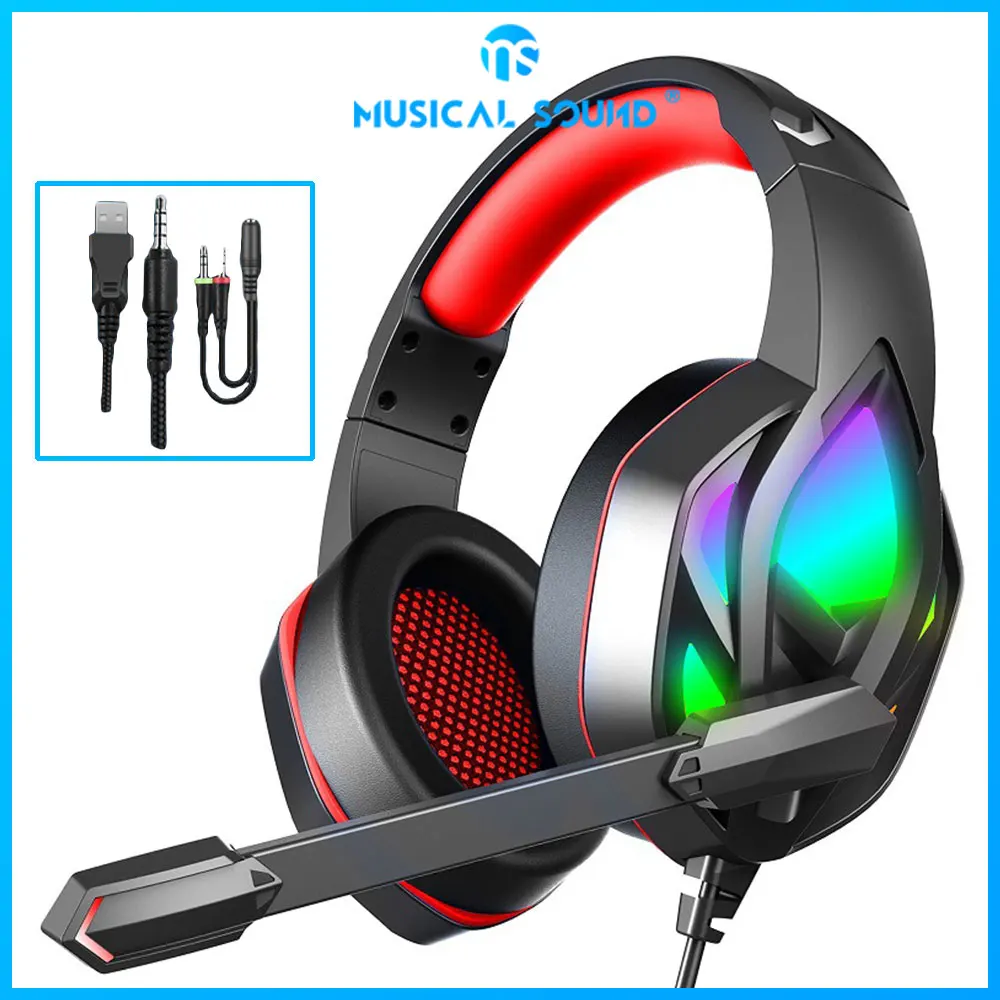 MS Game Headphones Gaming Headsets Bass 