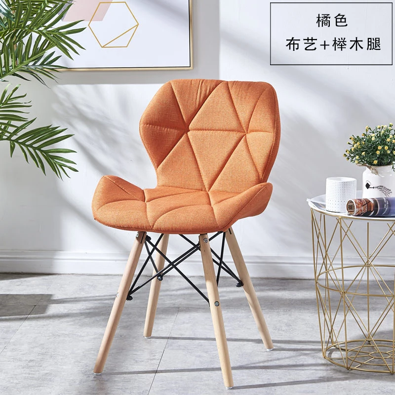 Стул Eames, современный простой стол, стул для семьи, для столовой, задний стул, компьютерный стул, стул, стул из твердой древесины, скандинавский обеденный стул - Цвет: see chart