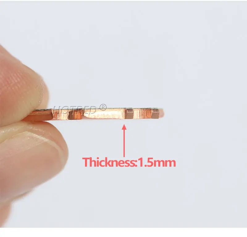 Description Picture 6 of item20mm 16mm Copper PCB Board Plate For 3030 P7 High Power 1W 3W 5W LED Plate Radiator Heatsink For DIY Lamp Flashlight Parts