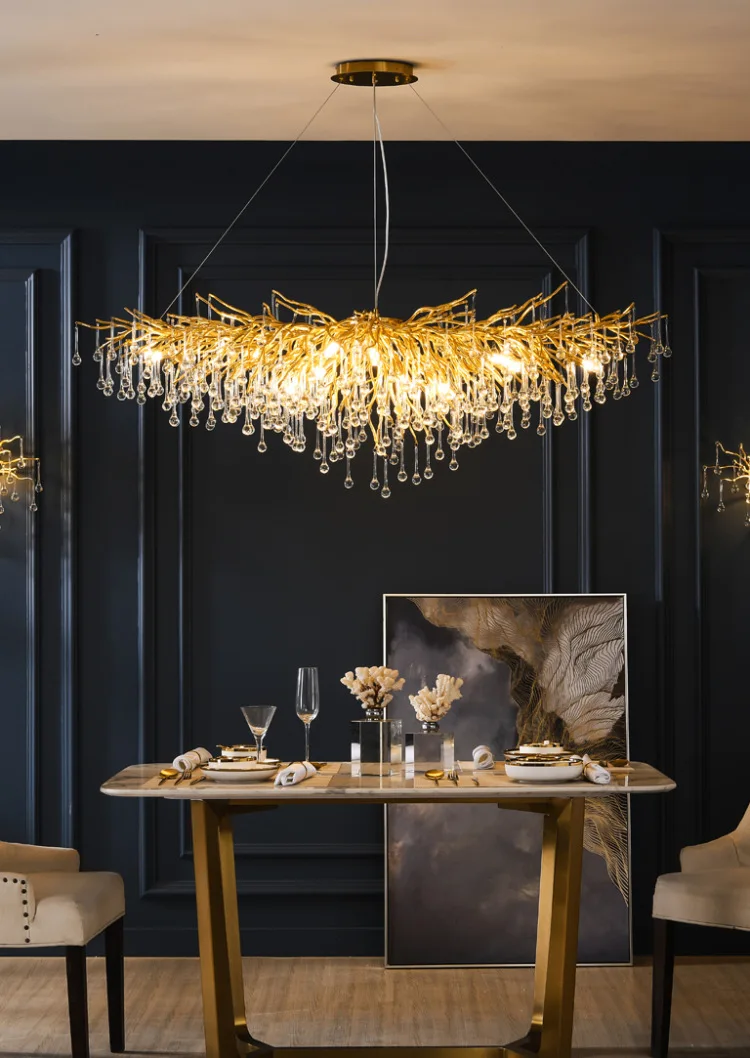 Ooze Crystal Chandelier