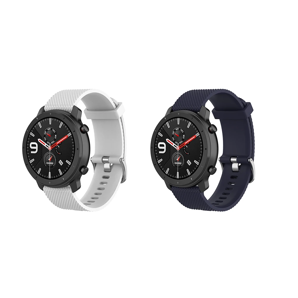 Горячая для Amazfit GTR 42 мм браслет часы ремешок сменный силиконовый ремень Ширина 20 мм
