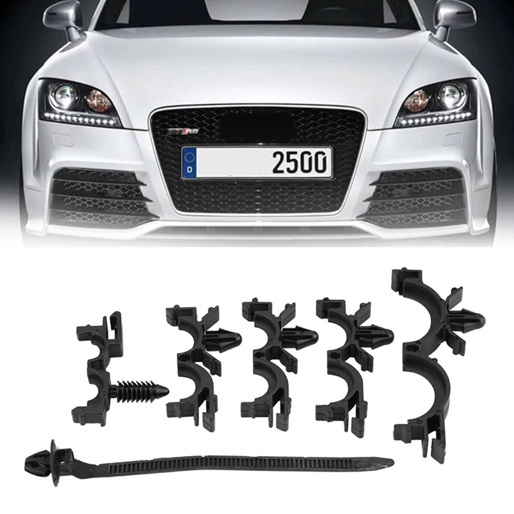 54PCS Plastics Car Body Push Retainer Pin Rivet Fastener Trim Moulding Clip Automotive Assemby Expansion Screw Fastener Remover