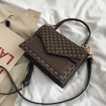 

Luxury Louis Brand Retro Women Messenger Bags PU Leather Small Girls Crossbody Hand Bags Female Shoulder Bag Embroidery Handbags