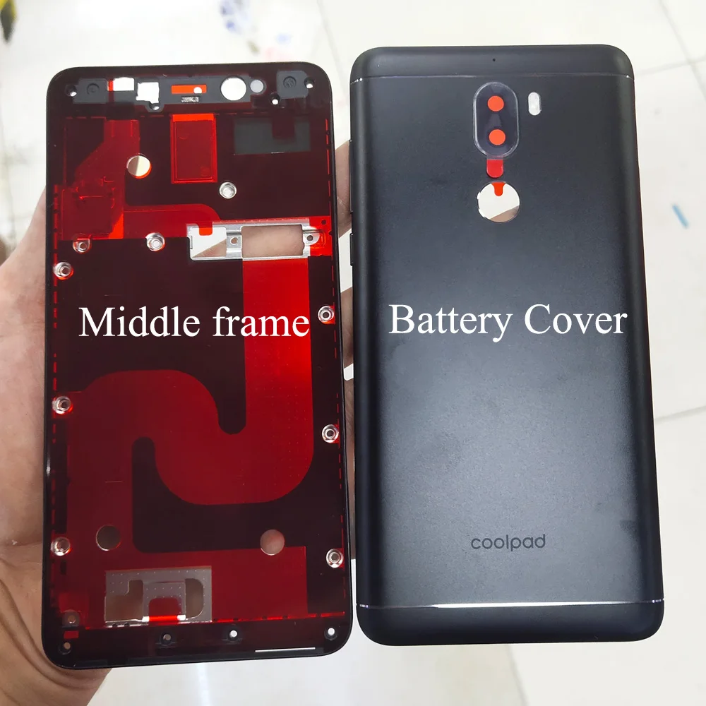 For Coolpad Cool Play 6 VCR-A0 LCD Faceplate Frame Front Middle Frame Housing Battery Door Back Cover Housing Case