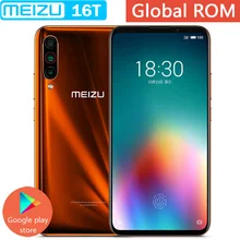 Новое поступление Meizu 16T VOLTE, 4G LTE, 6G/8G ram, 128 ГБ rom, Восьмиядерный процессор Snapdragon 855, экран 6,5 дюйма, 3 тыловая камера, сотовый телефон, большая батарея