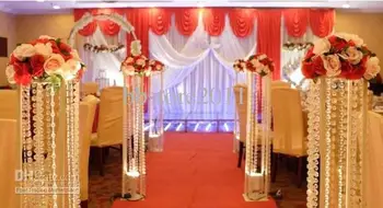 

Wholesale 14MM Wedding Garland Crystal Prism Bead Chain Christmas Party Favors Tree DIY crystal Strand Hung Strung Curtain