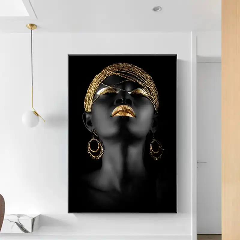 3 paneles abstracto de oro arte moderno fotos de lona cartel mural de