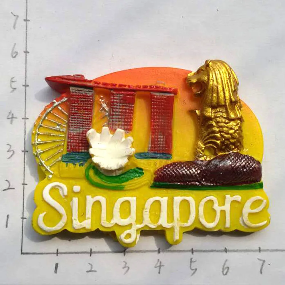 BABELEMI Sentosa, остров Сингапур, башня Мерлион, пески, небо, парк, мир, путешествия, магнит на холодильник, туристические сувениры