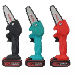 Scie à chaîne électrique portative sans fil, Mini chargement, fonctionnement à une main, outil de taille de jardin, outils de travail du bois 