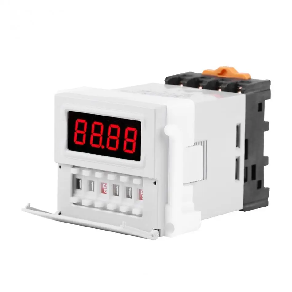 Точное реле задержки времени AC/DC 24-240V цифровой таймер цикла 0 1 S-99 H ZYS48-S белый |