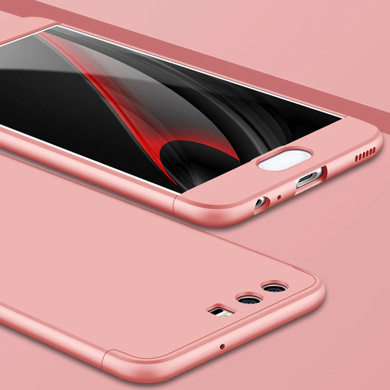 Чехол с полной защитой 360 градусов для Huawei P10 Plus чехол телефона 3 в 1 матовые