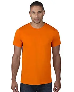 

Camiseta de la marca Anvil, de manga corta, con doble costura, de algodón, para hombre naranja XXL