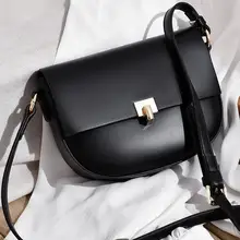 

Fashion PU Leather Saddle Crossbody Bag for Women 2022 Solid High Quality Luxury Brand Designer Shoulder Bags Mini Purse Handbag
