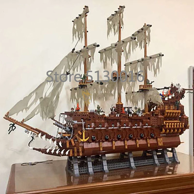 16016 идей, летающий Ducthman, голландский пиратский корабль, 3652 шт., MOC модель, строительные блоки, кирпичи, игрушки