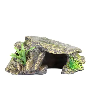 

Turtle Reptile Landscape Decor Aquarium Resin Craft Fish Tank Hiding Cave