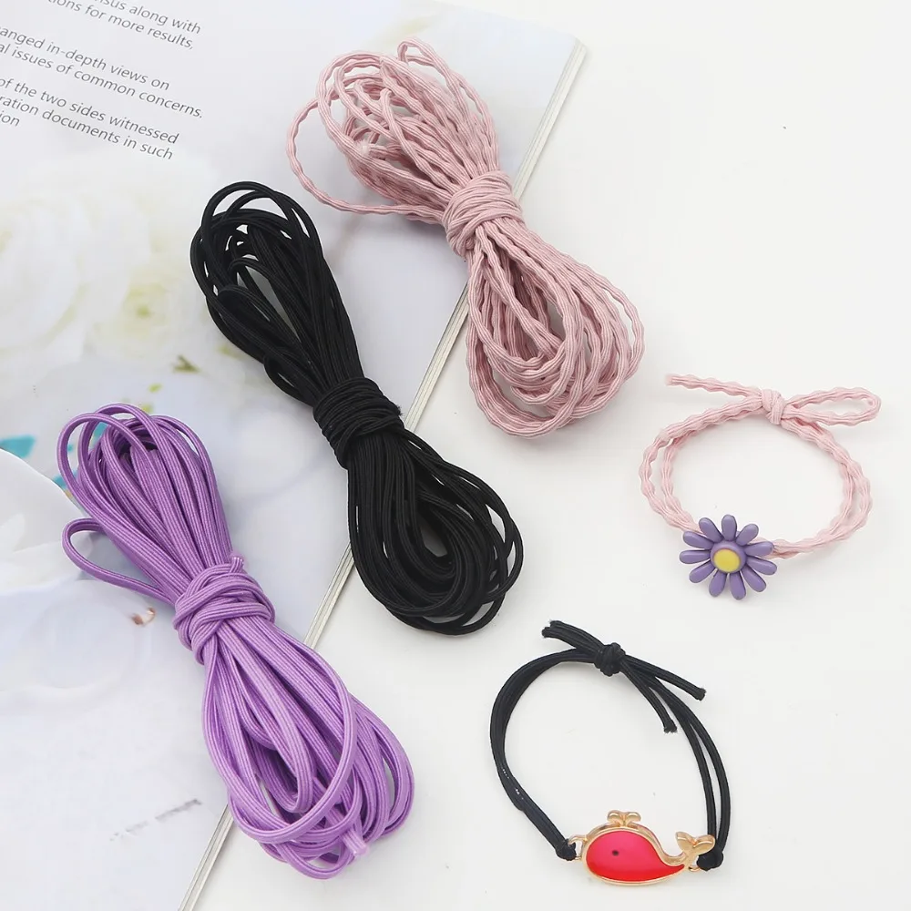 5 mt/los 2/3/3,5mm Runde Hohe Elastische Band Nähen Gummiband Taille Band Stretch Seil Elastische band Linie DIY Nähen Zubehör – Detail 2