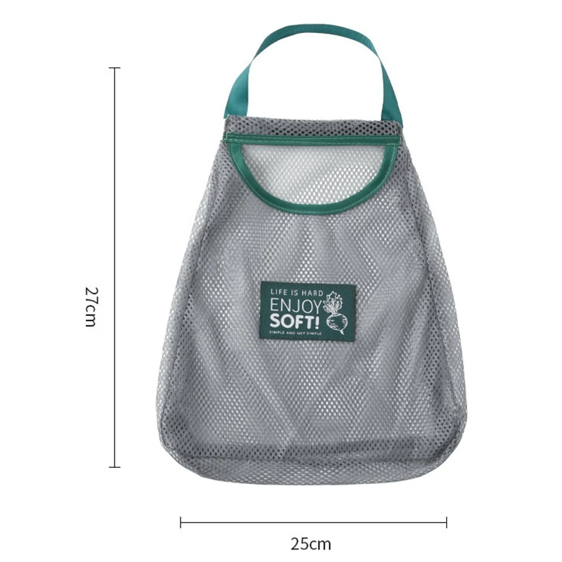Kitchen Garbage Trash Storage Bag Onion Holder Vegetable Potato Hanging Mesh Fruit Ginger Organizer Container Garlic Food Saver