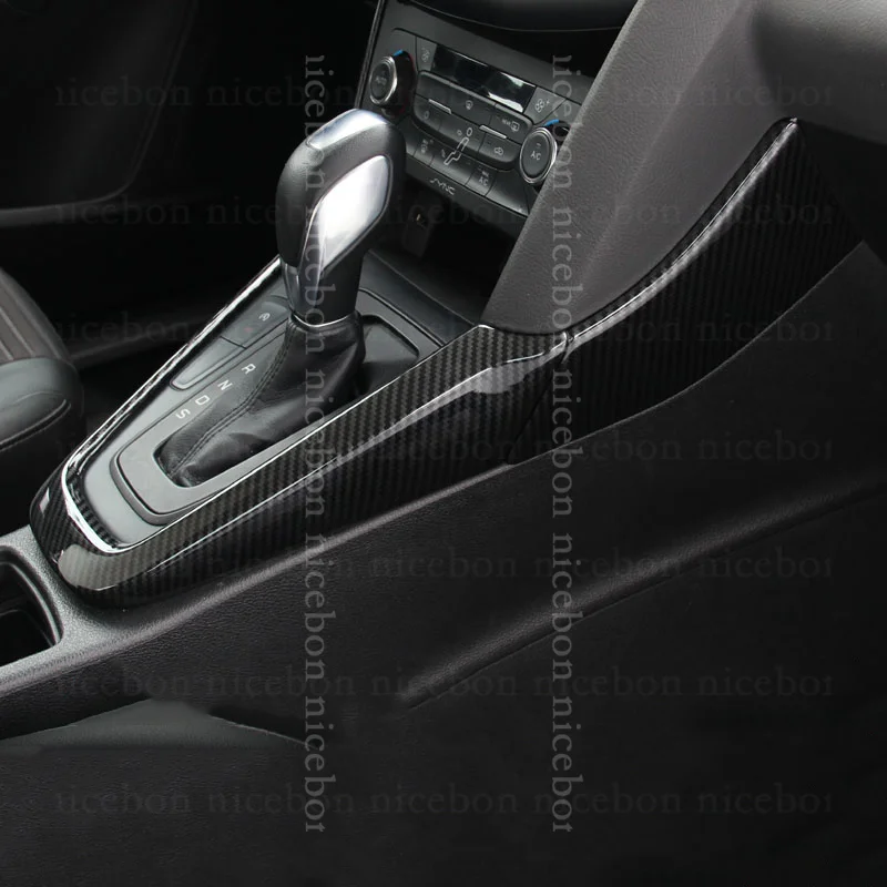 Подходит для ForFord Focus RS ST MK3+ углеродное волокно цвет переключения передач внешняя панель крышка 2psc