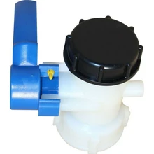 IBC Adapter DN40 62mm Coarse Thread Ball Valve Outlet Valve Rainwater Tank for simple IBC containers from Mauser and Mamor