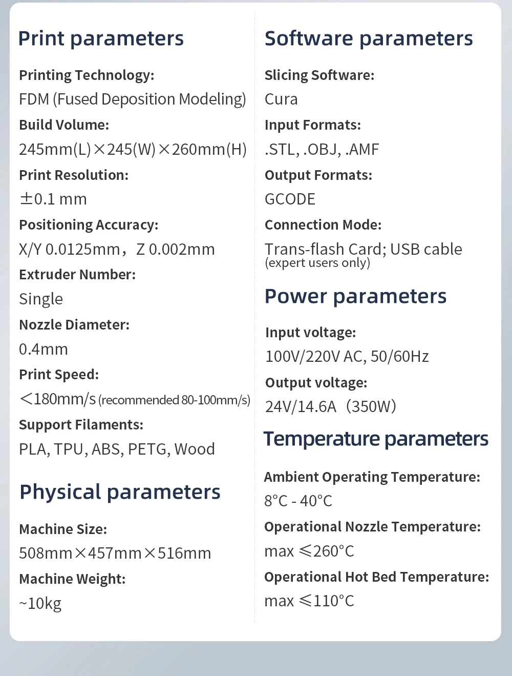 ANYCUBIC Vyper 3D Printer Kit FDM 245x245x260mm Print Size Touchscreen Spring Magnetic Platform Auto Leveling Resume Printing