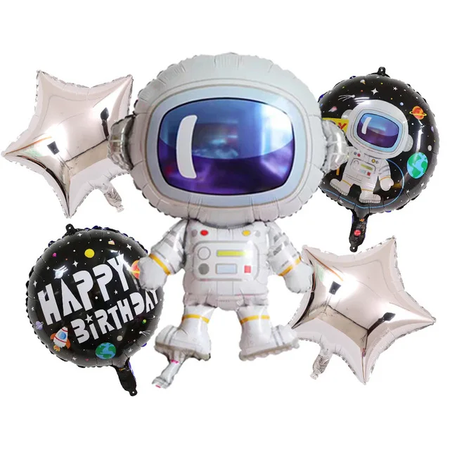 1 шт. воздушный шар из фольги в космическом космосе для маленьких мальчиков, игрушки с днем рождения и планетой, вечерние украшения для изучения земной тематики - Цвет: set 10