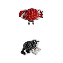 2 шт. Премиум гольф мешок шаблон магнит, заколка на шляпу с мячом для гольфа маркер 2 цвета