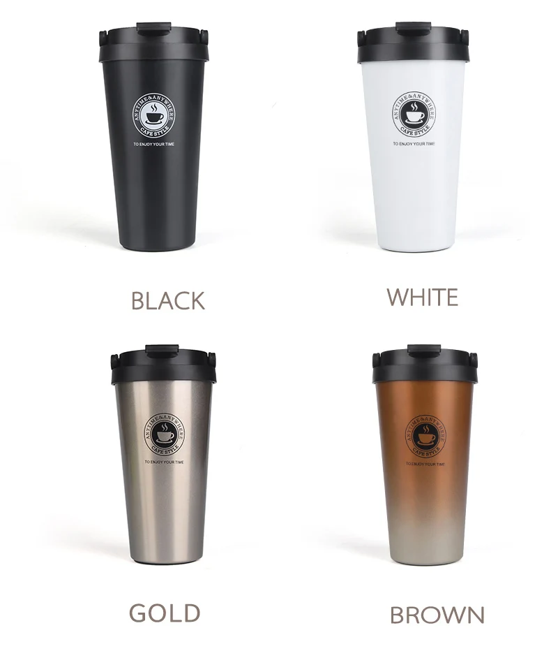 500ml Double Wall Stainless Steel Vacuum Flasks Thermo Cup Coffee Tea Milk Travel Mug Thermol Bottle Water Bottle Thermoses 500ml Double Wall Stainless Steel Vacuum Flasks Thermo Cup Coffee Tea Milk Travel Mug Thermol Bottle Water Bottle Thermoses