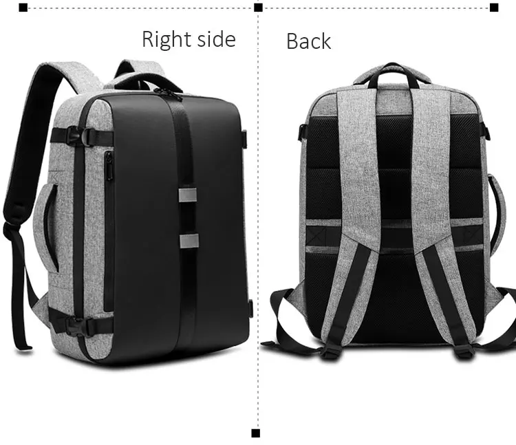 DIENQI Multifunction Backpacks Unisex Laptop 15.6'' Convenient Bagpack Business Commuting Backbag Multi-pocket Backpack Mochila