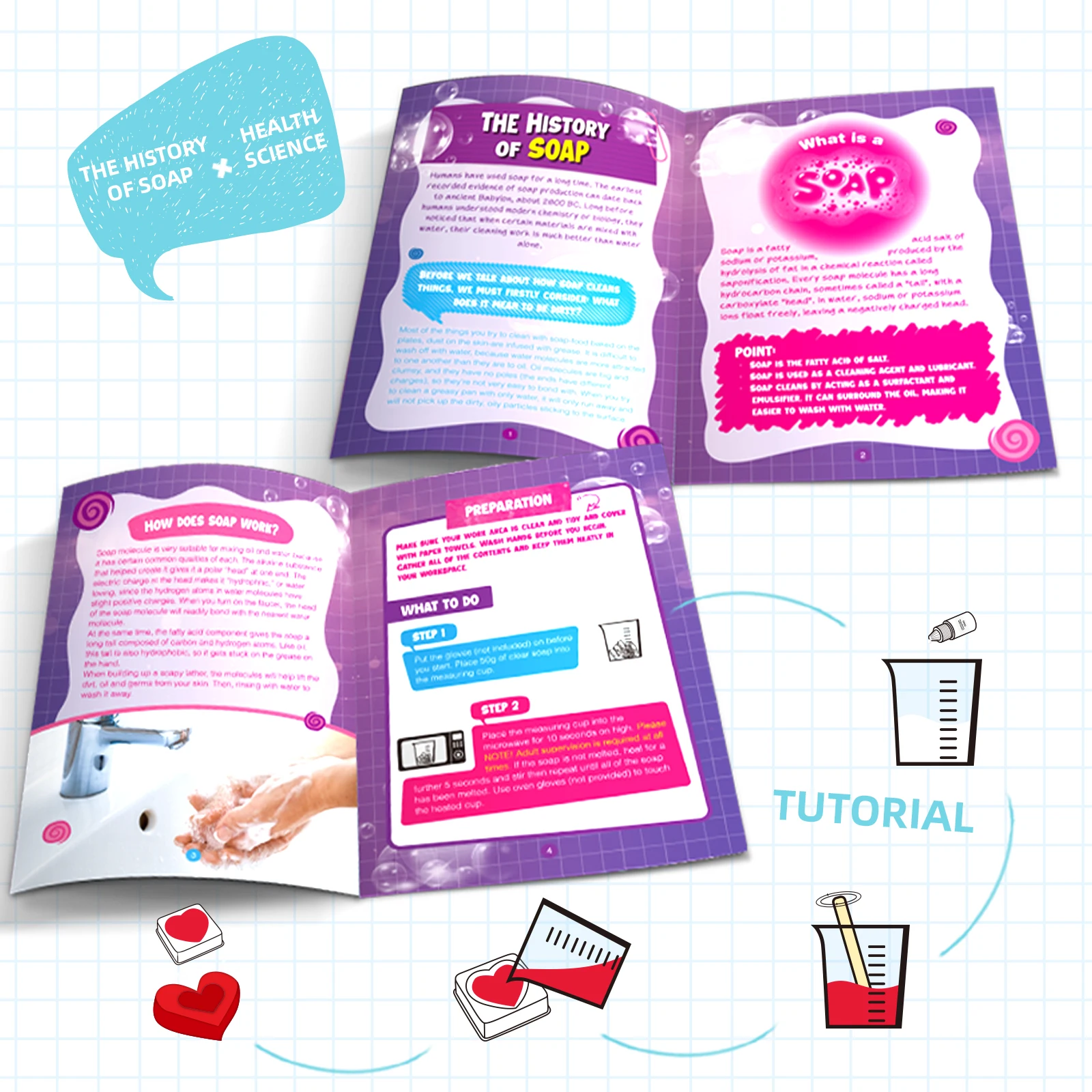 DIY Soap Making Craft Kits for Kids Science Experiments Make Your Own Soap  Kit Science Make Kits Fun Educational Activity Gifts