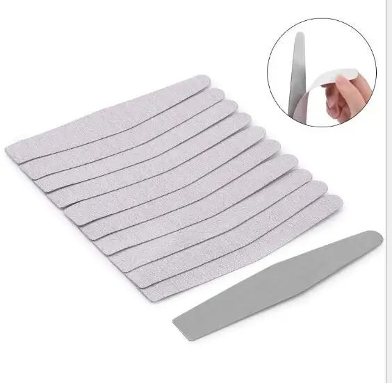 

Nail enhancement tool nail grey polishing strip combination with 10 patches on the back