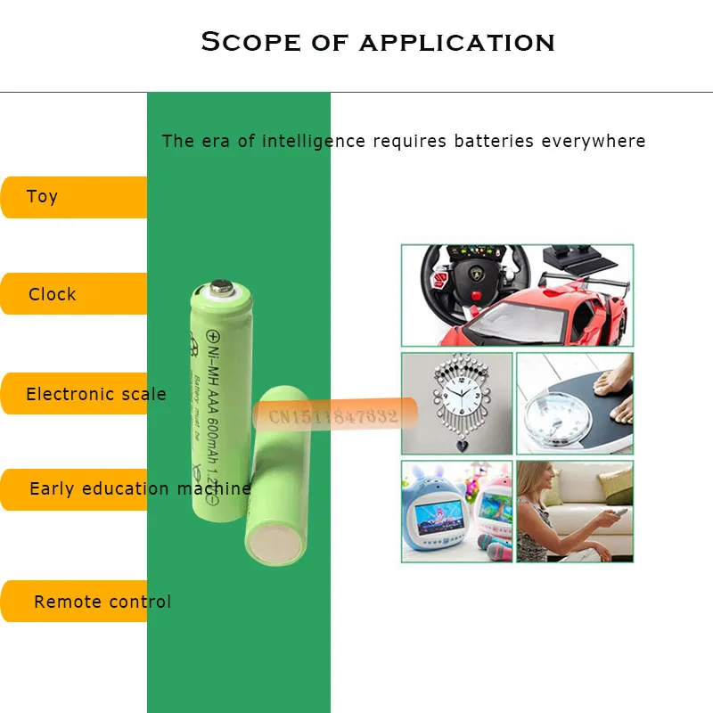 3psc/лот 1,2 v 600mah AAA игрушка с дистанционным управлением перезаряжаемая ni-mh аккумуляторная батарея AAA 1,2 V 600mAH