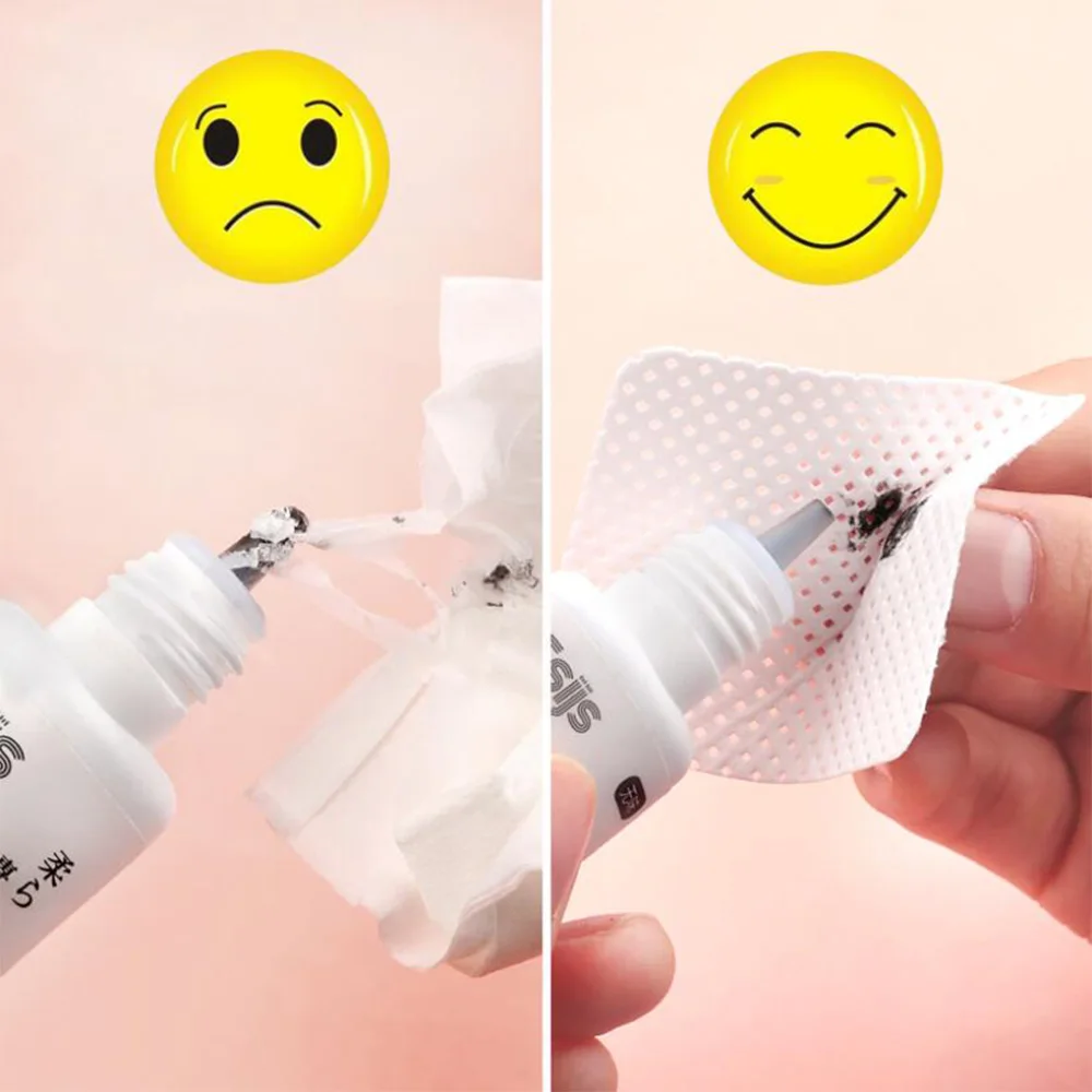 MJS 200 шт безфланелевый бумажный и хлопковый одноразовый клей для наращивания ресниц для удаления ресниц материал ватного диска