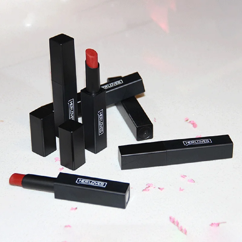 Magnet Matte Lipstick Velvet Matte Long Lasting Fade Non-Stick Cup Easy Coloring Lipstick Cosmetic Pro