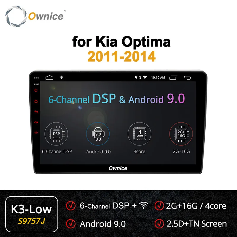 Ownice K6 K5 K3 " Android 9,0 автомобильный dvd-плеер для Kia Optima 2011 2012 2013 Gps Автомобильный мультимедийный 4g Lte радио Carplay