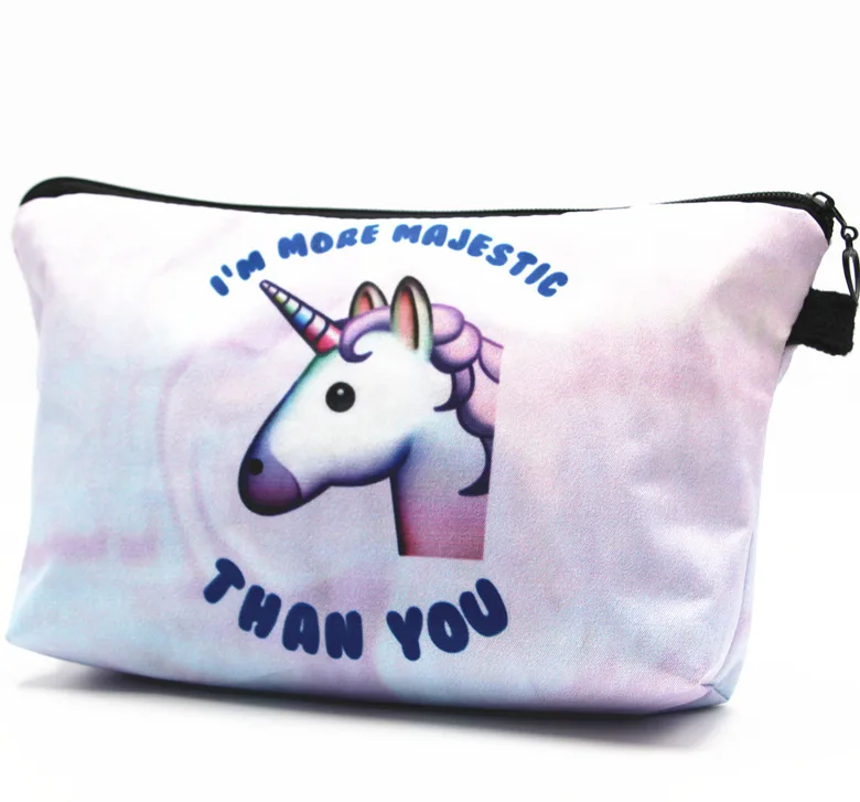 

Wallet Hot Sales Hot Selling Unicorn Cosmetic Bag Unicorn Digital Printing Women's Wash Bag