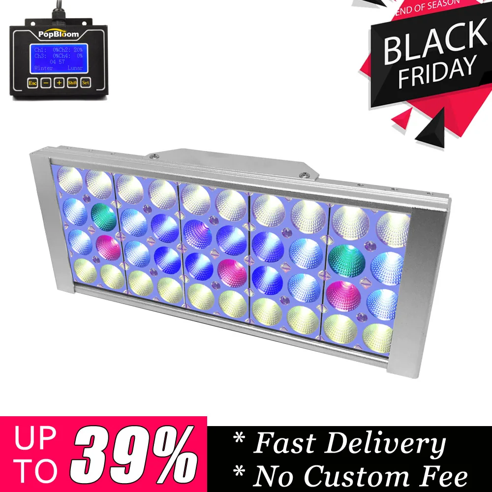 

PopBloom Led Aquarium Lamp Led+lighting Led Light Fixture Lamp for Plants Aquarium Led Light Led Aquarium Marine Freshwater