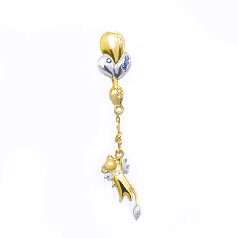 Каваи аниме Cardcaptor Sakura CERBERUS 925 серебряные серьги капельки Косплей Декор ушные клипсы ювелирные изделия серьги ювелирные изделия для женщин девушек
