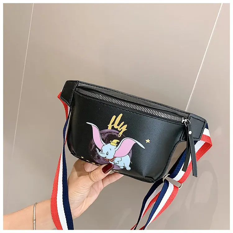 

2019 Disney Dumbo lady messenger shoulder bag cartoon Chest bag female Waist bag girl chest bag Mobile phone bag coin purse